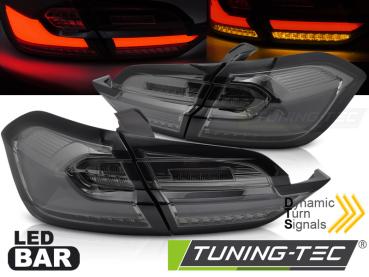 Voll LED Lightbar Rückleuchten für Ford Fiesta MK8 Bj. 17-21 Smoke